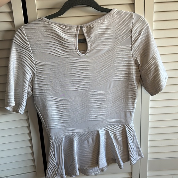 White peplum top - Picture 2 of 3